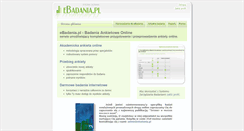 Desktop Screenshot of ebadania.pl
