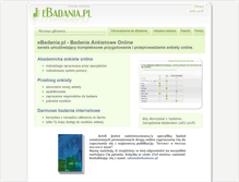 Tablet Screenshot of ebadania.pl